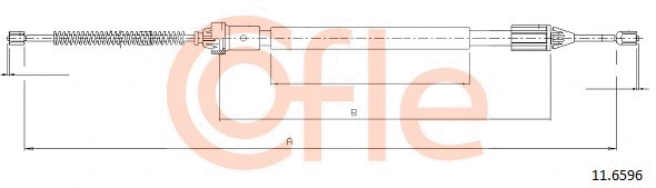 Cable Pull, parking brake (11.6596)