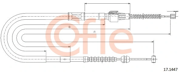 Cable Pull, parking brake (17.1447)