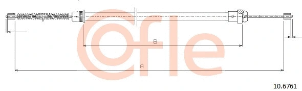 Cable Pull, parking brake (10.6761)