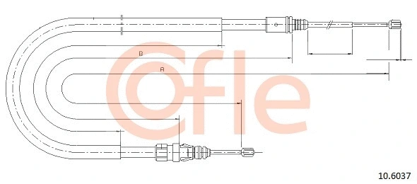 Cable Pull, parking brake (10.6037)