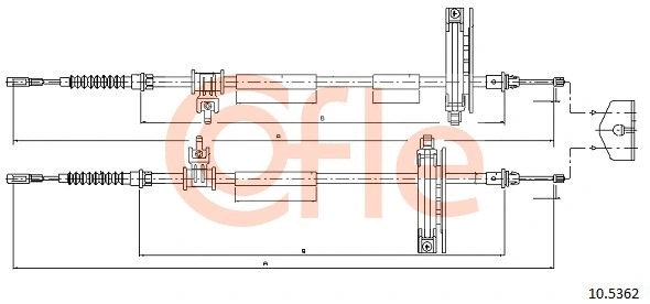 Cable Pull, parking brake (10.5362)