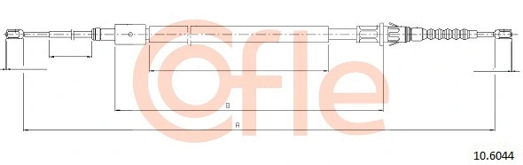 Cable Pull, parking brake (10.6044)