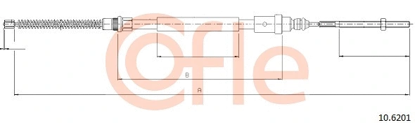 Cable Pull, parking brake (10.6201)