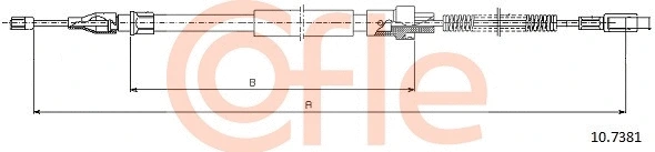 Cable Pull, parking brake (10.7381)