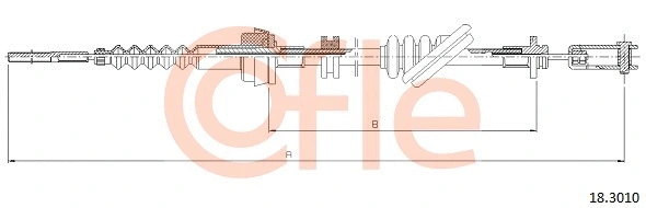 Cable Pull, clutch control (18.3010)