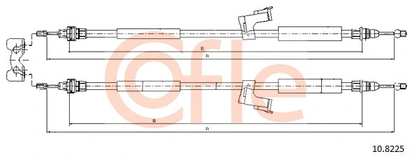 Cable Pull, parking brake (10.8225)