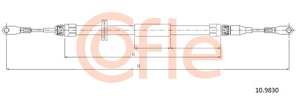 Cable Pull, parking brake (10.9830)