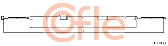 Cable Pull, parking brake (92.1.FI033)