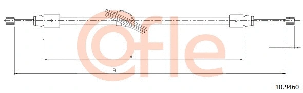 Cable Pull, parking brake (10.9460)