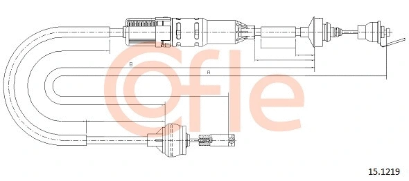 Cable Pull, clutch control (15.1219)