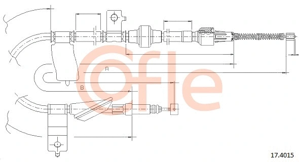 Cable Pull, parking brake (17.4015)