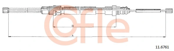 Cable Pull, parking brake (11.6761)