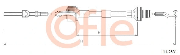 Cable Pull, clutch control (11.2531)
