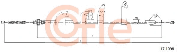 Cable Pull, parking brake (17.1098)