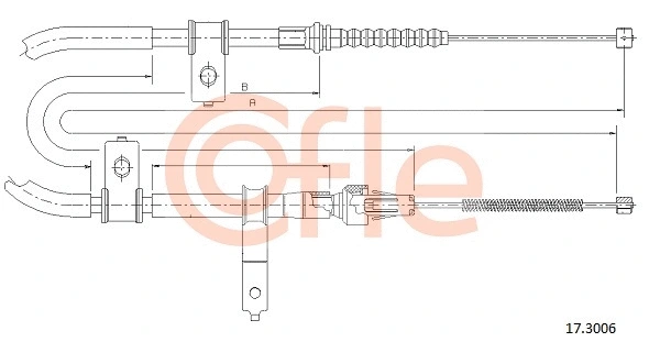 Cable Pull, parking brake (17.3006)
