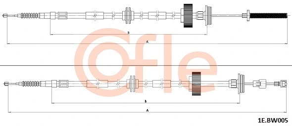 Cable Pull, parking brake (1E.BW005)