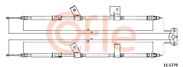 Cable Pull, parking brake (11.5779)