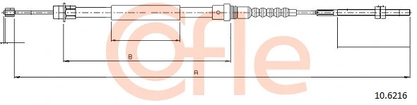 Cable Pull, parking brake (10.6216)