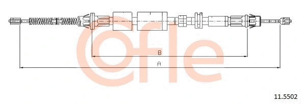 Cable Pull, parking brake (11.5502)