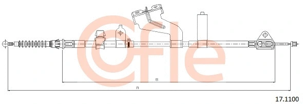 Cable Pull, parking brake (17.1100)