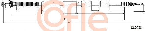 Cable Pull, parking brake (92.12.0753)