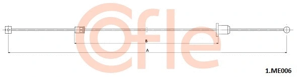 Cable Pull, parking brake (1.ME006)