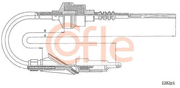 Cable Pull, clutch control (1282P1)