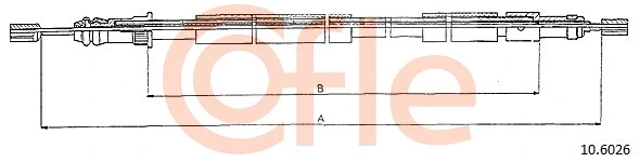 Cable Pull, parking brake (10.6026)