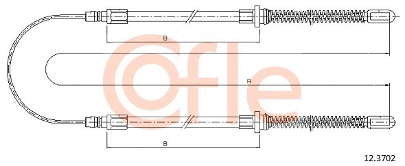Cable Pull, parking brake (12.3702)