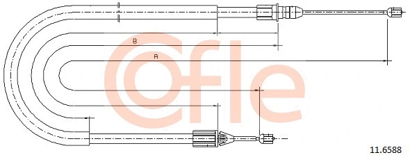 Cable Pull, parking brake (11.6588)
