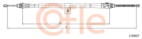 Cable Pull, parking brake (17.0007)