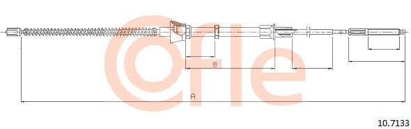 Cable Pull, parking brake (10.7133)