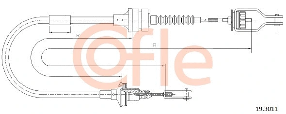 Cable Pull, clutch control (19.3011)