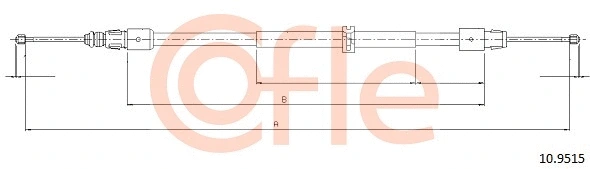 Cable Pull, parking brake (10.9515)