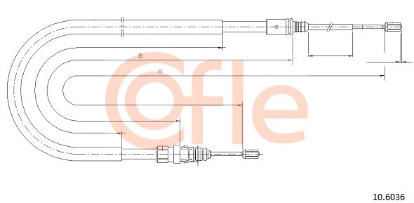 Cable Pull, parking brake (10.6036)
