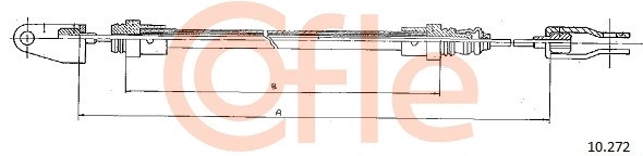 Cable Pull, clutch control (10.272)