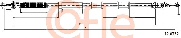 Cable Pull, parking brake (12.0752)