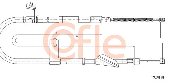 Cable Pull, parking brake (17.2515)