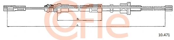 Cable Pull, parking brake (10.471)
