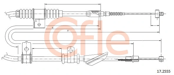 Cable Pull, parking brake (17.2555)