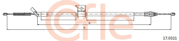 Cable Pull, parking brake (17.0321)