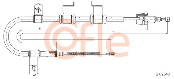 Cable Pull, parking brake (17.2540)