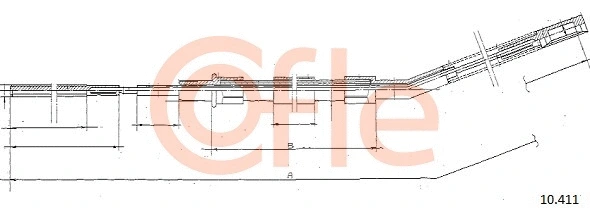 Cable Pull, parking brake (10.411)