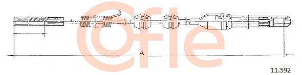 Cable Pull, parking brake (92.11.592)