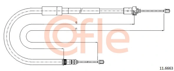 Cable Pull, parking brake (11.6663)