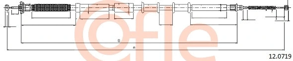 Cable Pull, parking brake (12.0719)