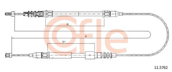 Cable Pull, parking brake (11.5762)