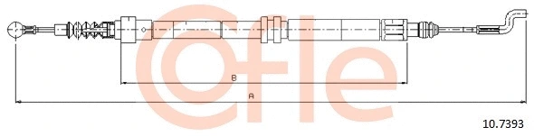 Cable Pull, parking brake (10.7393)