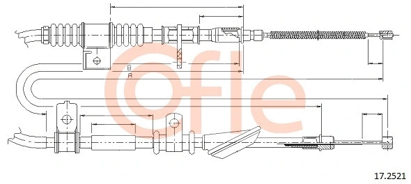Cable Pull, parking brake (17.2521)