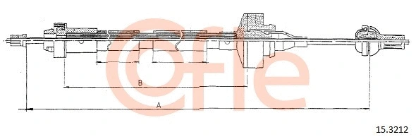 Cable Pull, clutch control (15.3212)